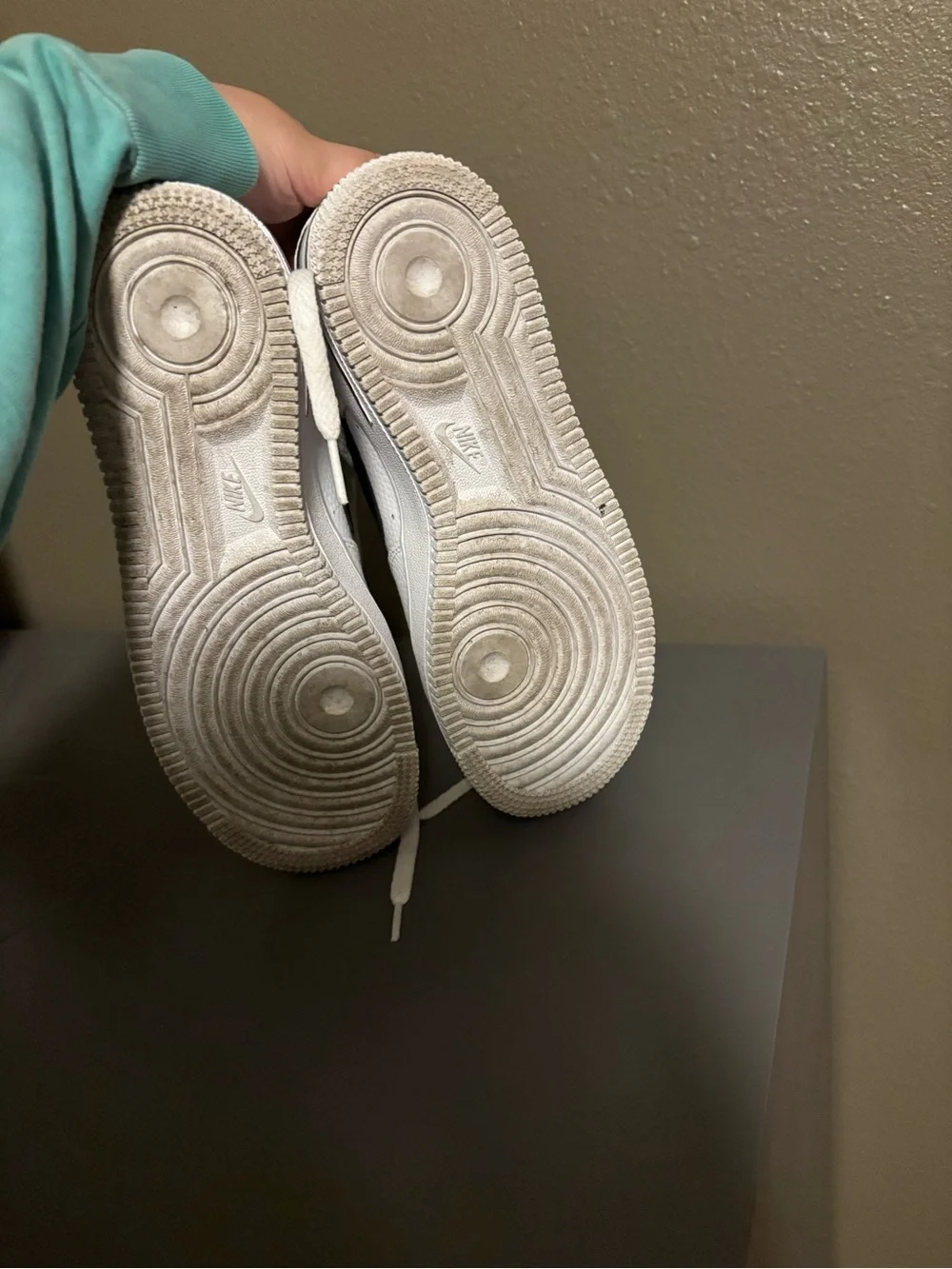 Nike Kids White and Black Low-Top Sneakers with Swoosh